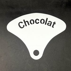 Pochoir pour crêpes au chocolat