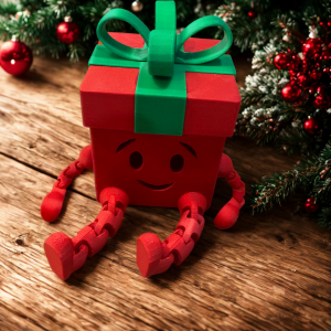 Cadeau de Noël articulé – Déco festive et amusante