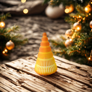 Sapin Photophore hiver en PLA – style moderne