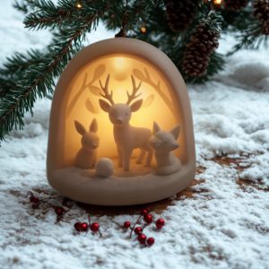 Décoration lumineuse forêt enchantée – animaux de la forêt